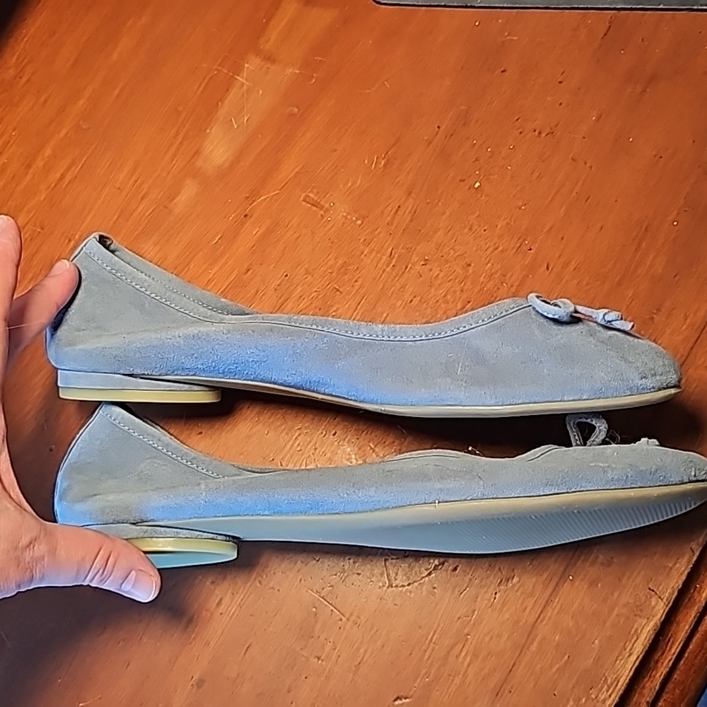 Vionic blue suede ballet flats 10B - Picture 3 of 4